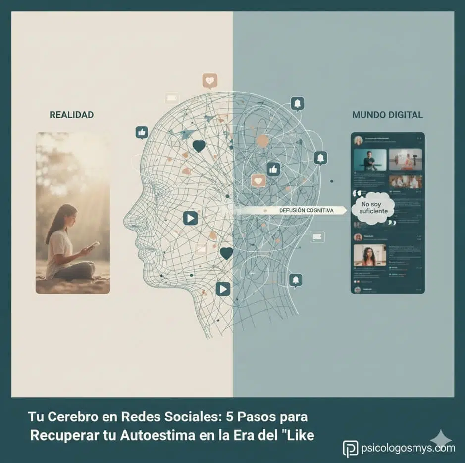 salud mental y redes sociales salud mental, autoestima, redes sociales, ansiedad, bienestar emocional, terapia de aceptación y compromiso, psicologia, autocuidado, comparación social, defusión cognitiva, crecimiento personal, terapia, estrés, emociones.