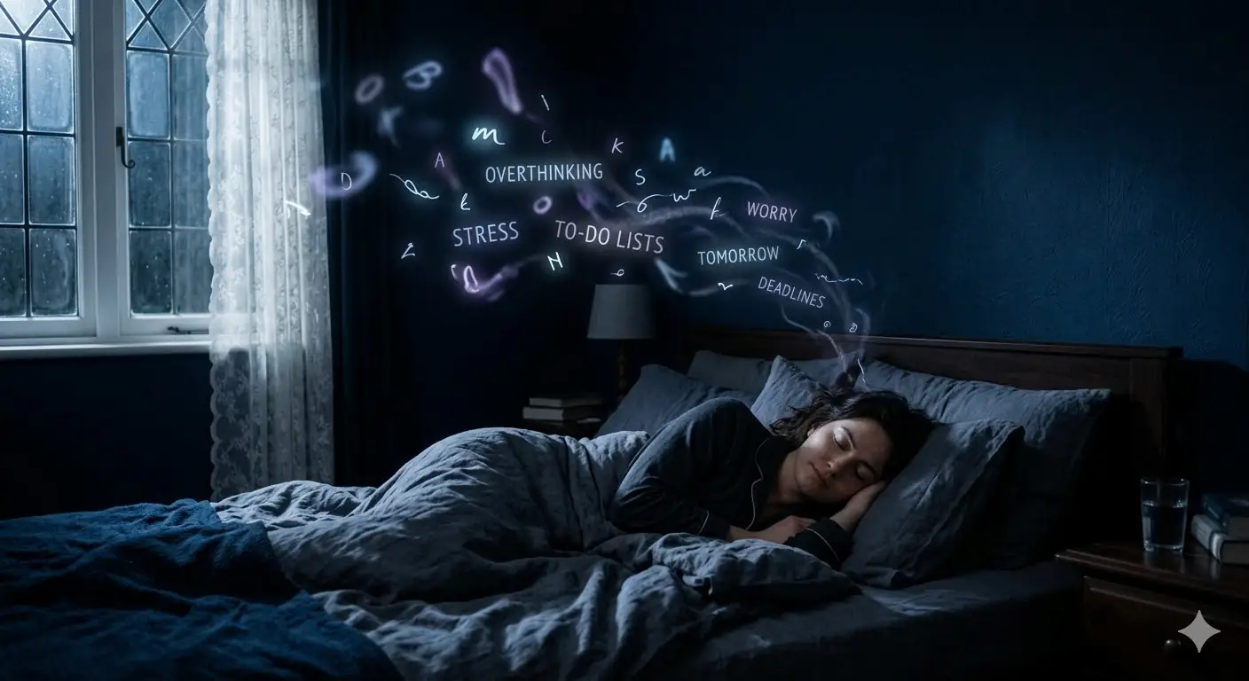 ejercicio para el insomnio basado en la técnica Cognitive Shuffle Persona durmiendo profundamente tras utilizar un ejercicio para el insomnio basado en la técnica Cognitive Shuffle.